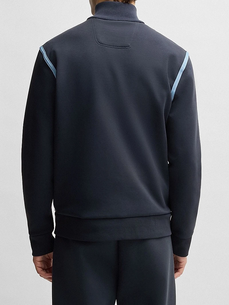 Zip-Up Sweatshirt with Logo Artwork