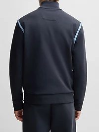 Zip-Up Sweatshirt with Logo Artwork