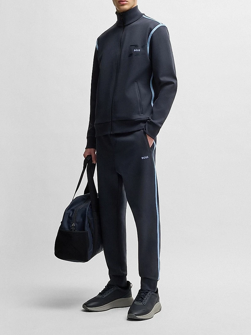 Zip-Up Sweatshirt with Logo Artwork