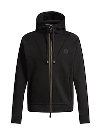 Zip-Up Hoodie with Double B Monogram