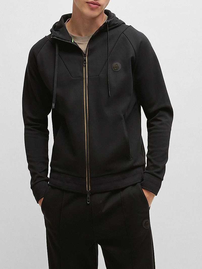 Zip-Up Hoodie with Double B Monogram