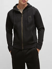 Zip-Up Hoodie with Double B Monogram