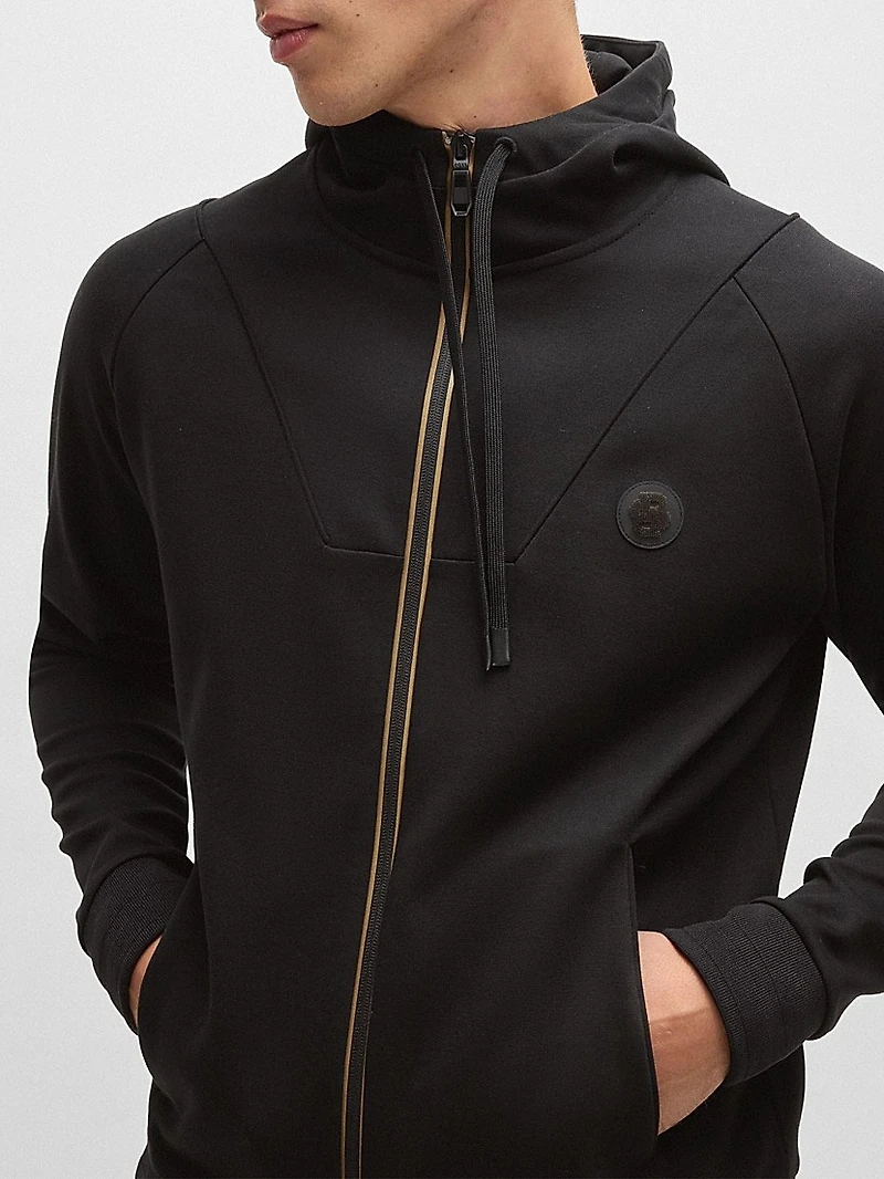 Zip-Up Hoodie with Double B Monogram