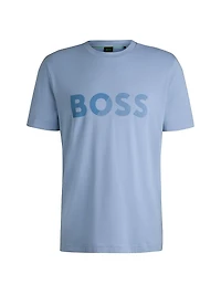 Cotton-Jersey T-Shirt with Large Logo