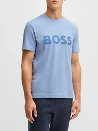 Cotton-Jersey T-Shirt with Large Logo