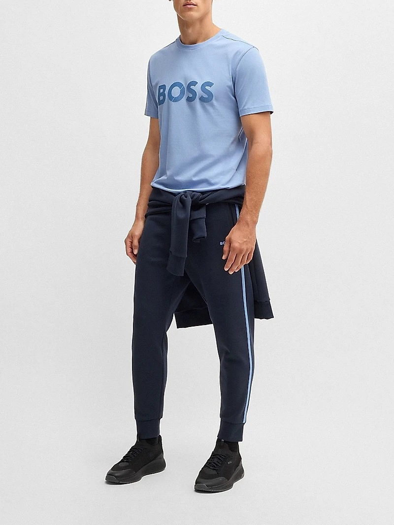 Cotton-Jersey T-Shirt with Large Logo