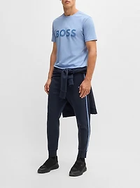 Cotton-Jersey T-Shirt with Large Logo