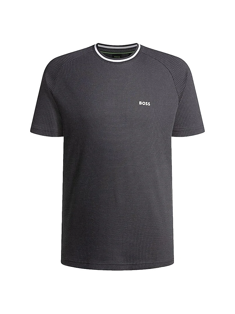 Cotton-Jacquard Relaxed-Fit T-Shirt