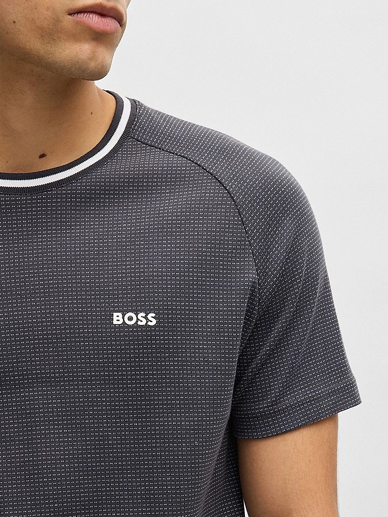 Cotton-Jacquard Relaxed-Fit T-Shirt