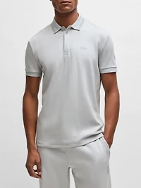 Paddy Polo Shirt with Drop-Needle Stitching