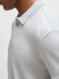 Paddy Polo Shirt with Drop-Needle Stitching