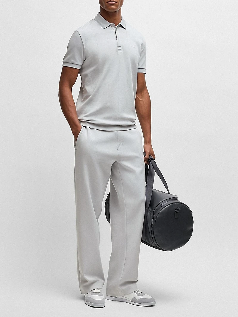 Paddy Polo Shirt with Drop-Needle Stitching
