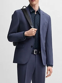 Slim-Fit Shirt Performance-Stretch Jacquard