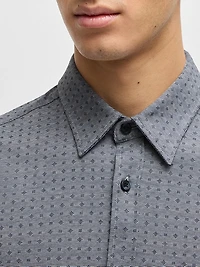 Slim-Fit Shirt Cotton Jacquard