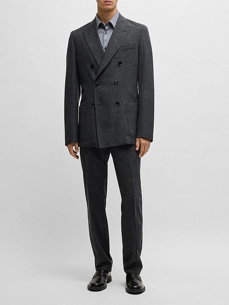 Slim-Fit Shirt Cotton Jacquard