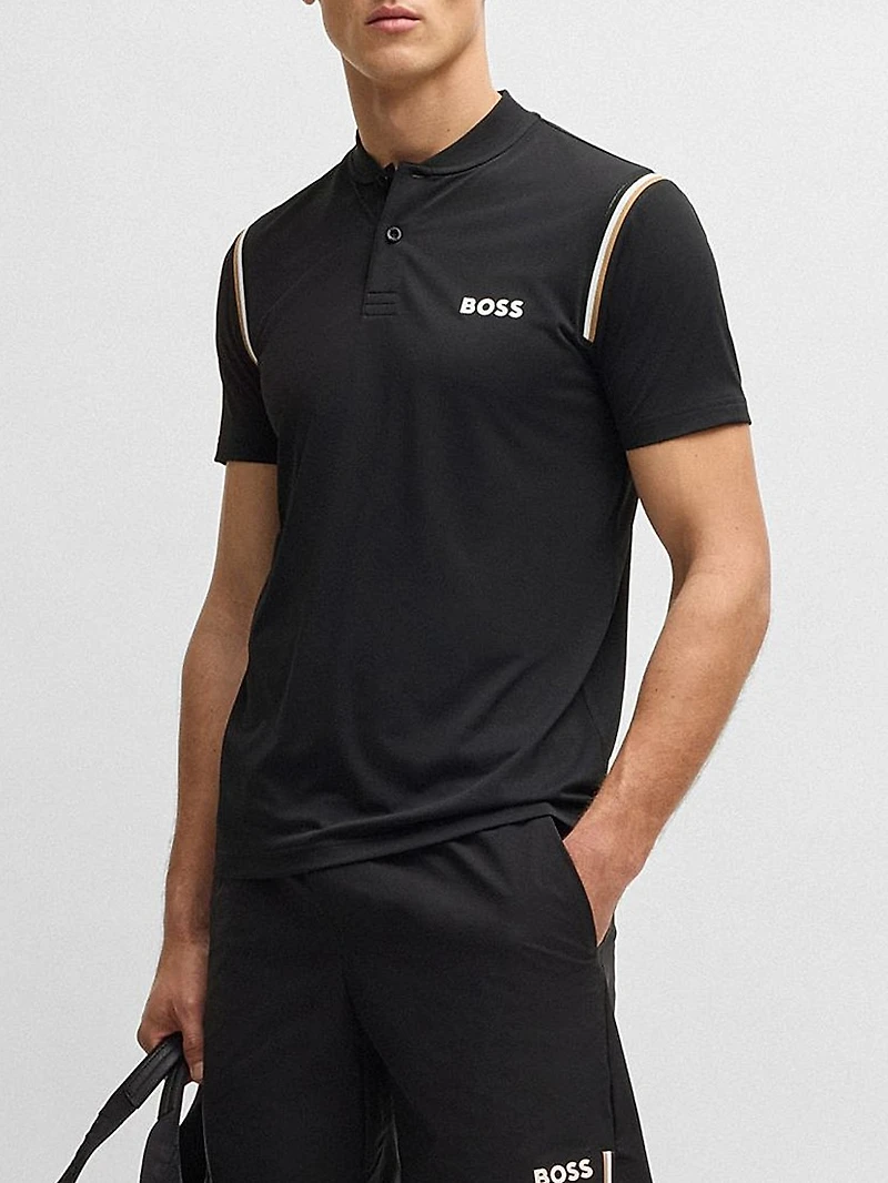 Boss X Matteo Berrettini Active Polo Shirt with Moisture Control