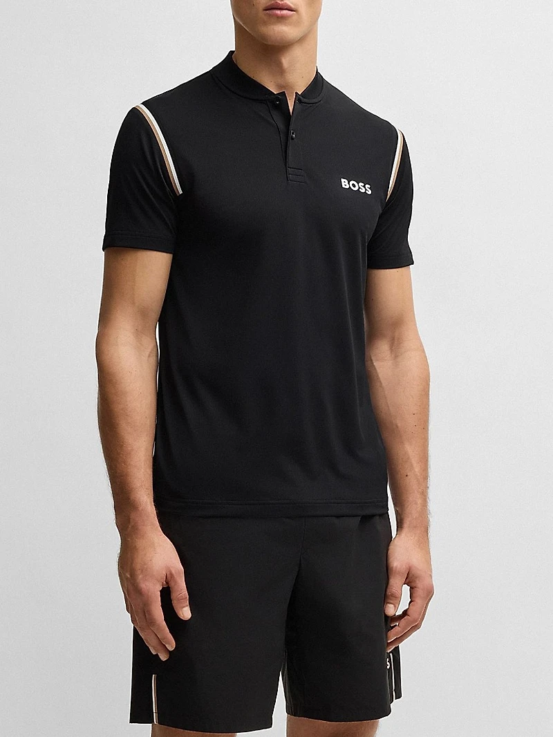 Boss X Matteo Berrettini Active Polo Shirt with Moisture Control