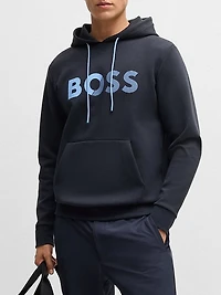 Regular-Fit Hoodie with Logo Print