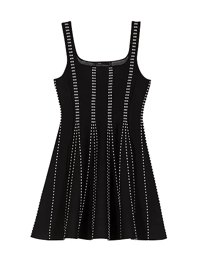 Mini Jacquard Knit Dress