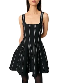 Mini Jacquard Knit Dress