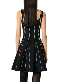 Mini Jacquard Knit Dress