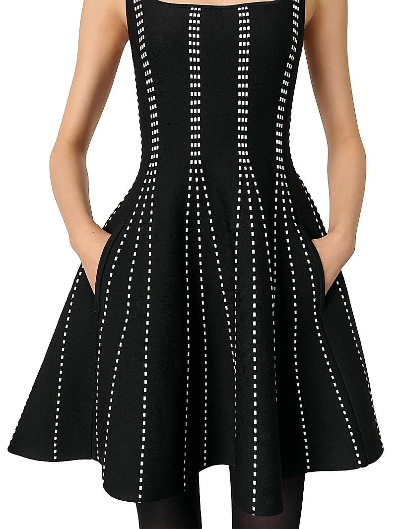 Mini Jacquard Knit Dress