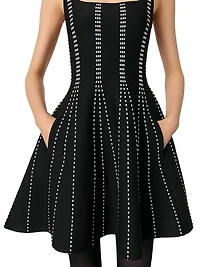 Mini Jacquard Knit Dress