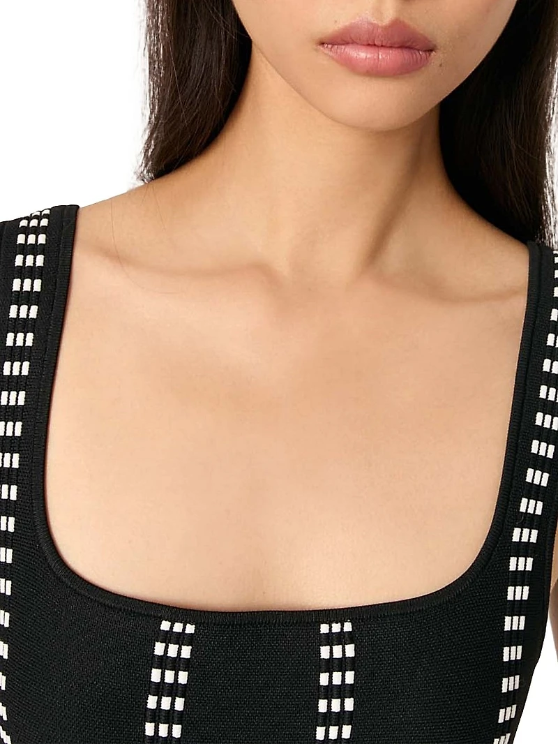 Mini Jacquard Knit Dress