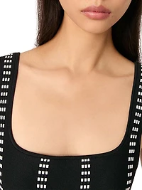 Mini Jacquard Knit Dress