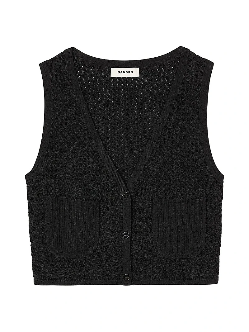 Decorative Knit Cardigan