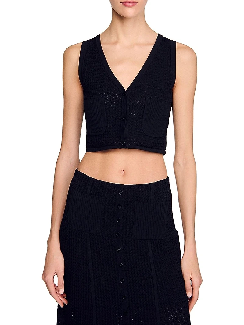 Decorative Knit Cardigan