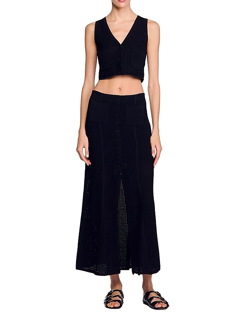 Decorative Knit Cardigan