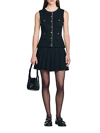 Decorative Tweed Vest