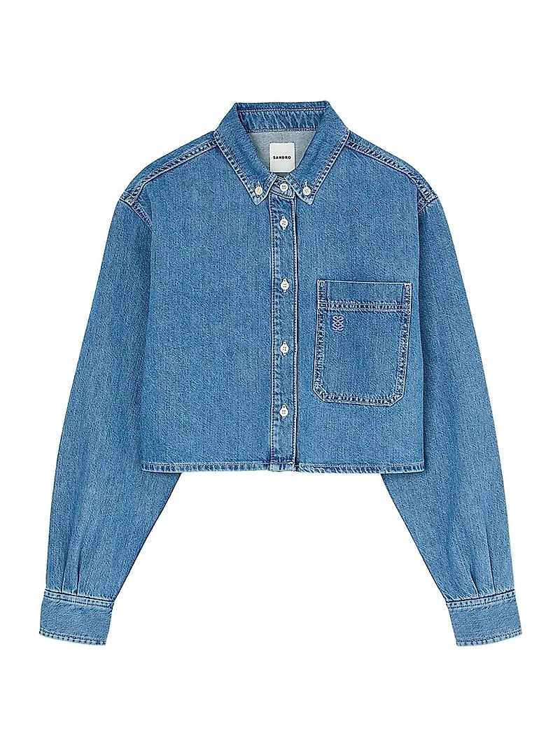 Denim Cropped Shirt