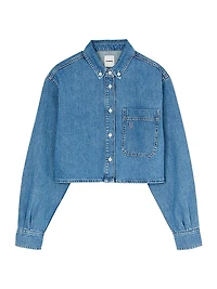 Denim Cropped Shirt
