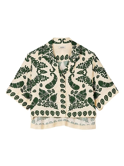 Floral Motif Shirt