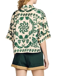 Floral Motif Shirt
