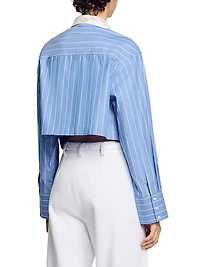Striped Cropped Shirt