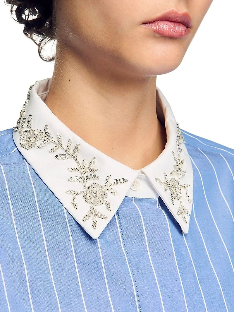 Striped Cropped Shirt