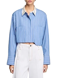 Striped Cropped Shirt