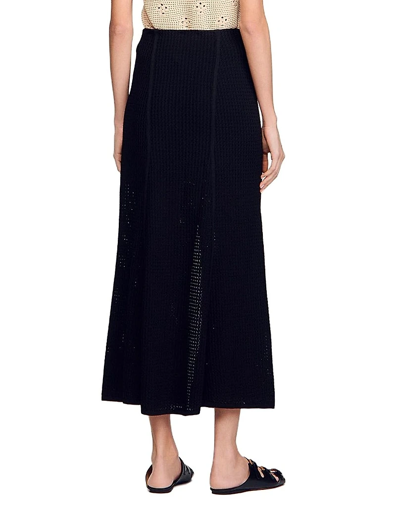 Maxi Decorative Knit Skirt