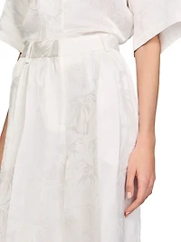 Jacquard Flowers Trousers