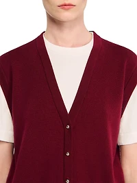 Two-Tone Wool and Cashmere Sweater