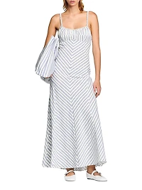 Stripy Maxi Dress with Straps