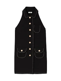 Peter Pan Collar Mini Dress