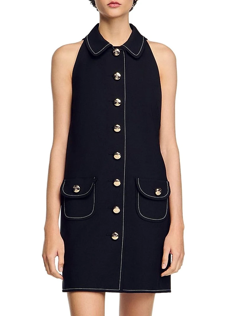 Peter Pan Collar Mini Dress