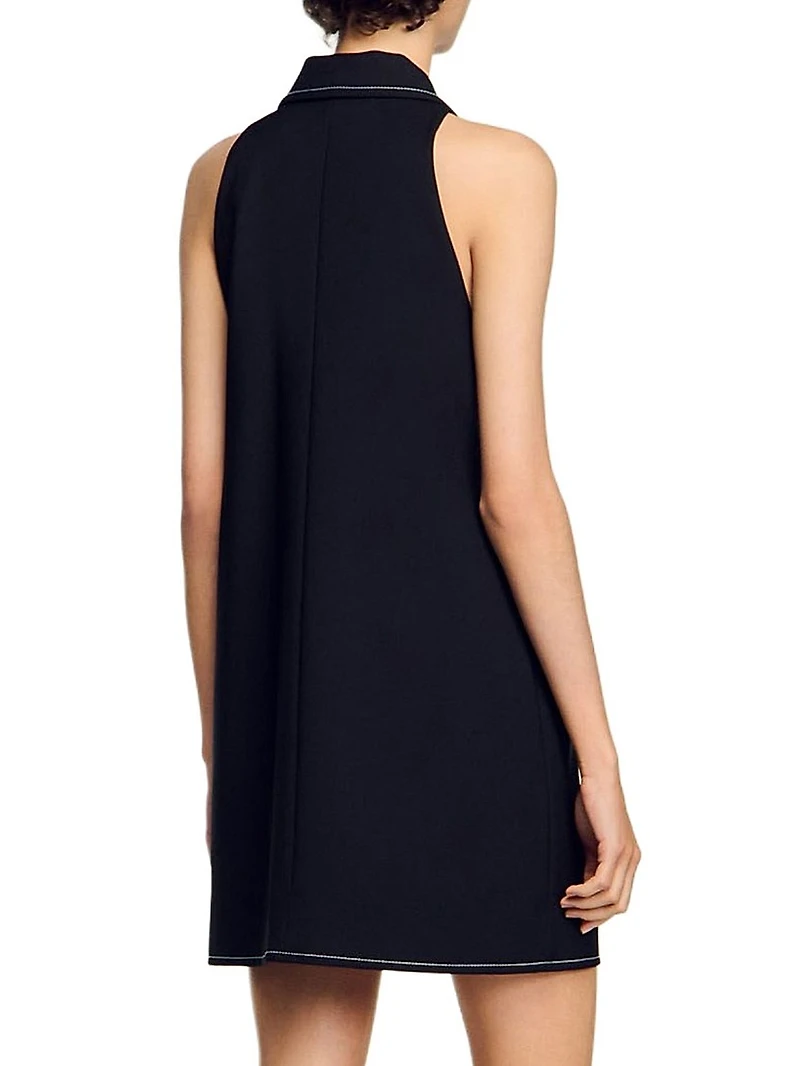 Peter Pan Collar Mini Dress