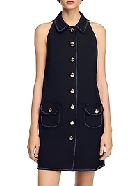 Peter Pan Collar Mini Dress