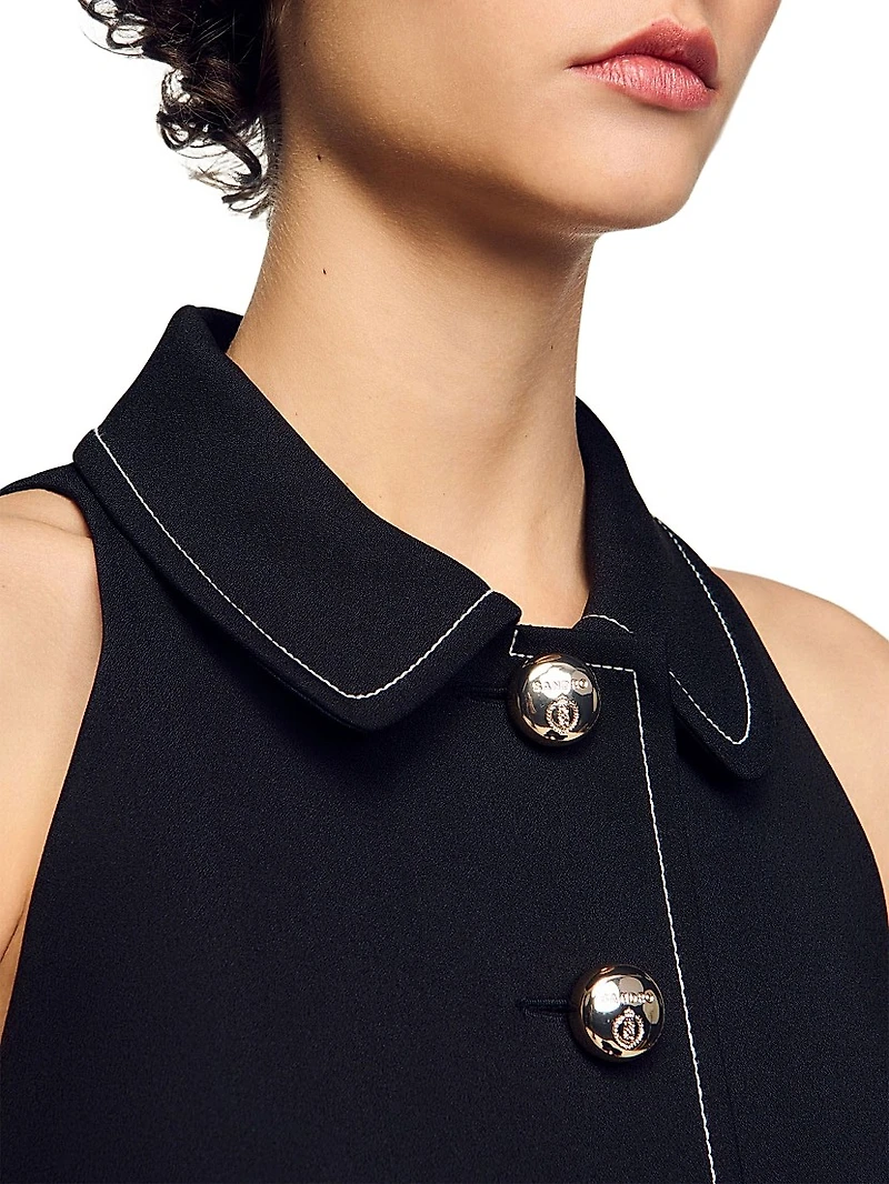 Peter Pan Collar Mini Dress