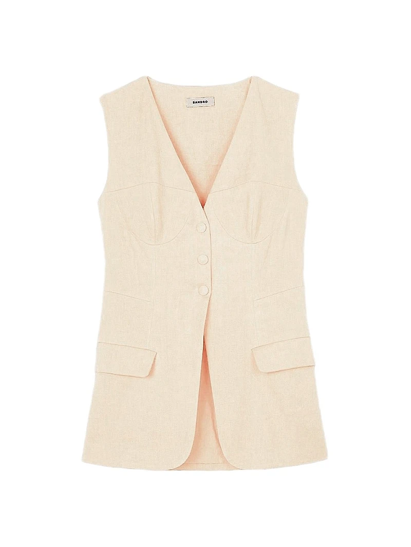 Sleeveless Jacket Vest